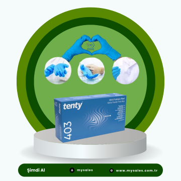 MAVİ NİTRİL MUAYENE ELDİVENİ PUDRASIZ XL 