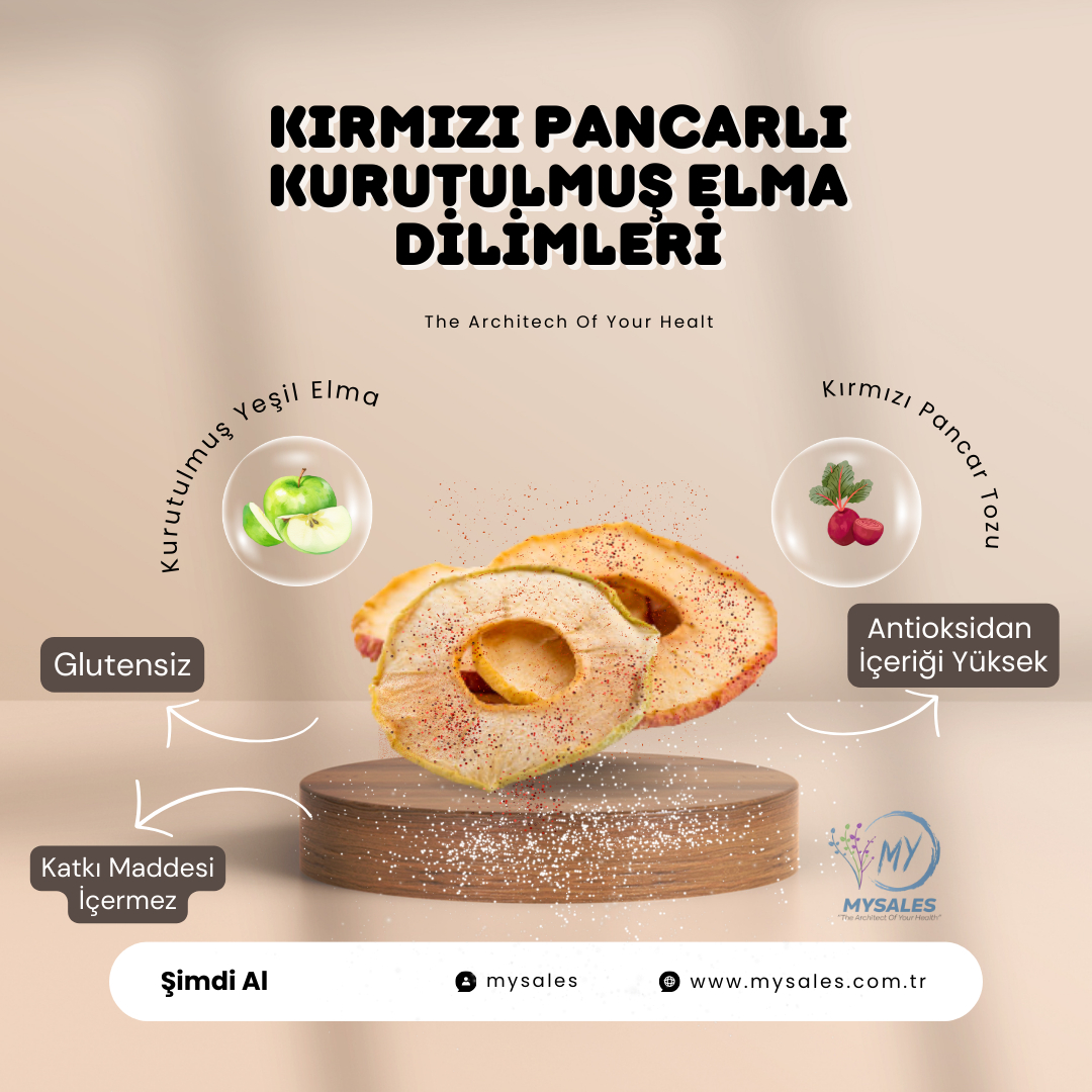 KURUTULMUŞ DİLİM PANCARLI YEŞİL ELMA