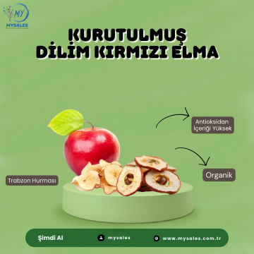 KURUTULMUŞ DİLİM KIRMIZI ELMA 