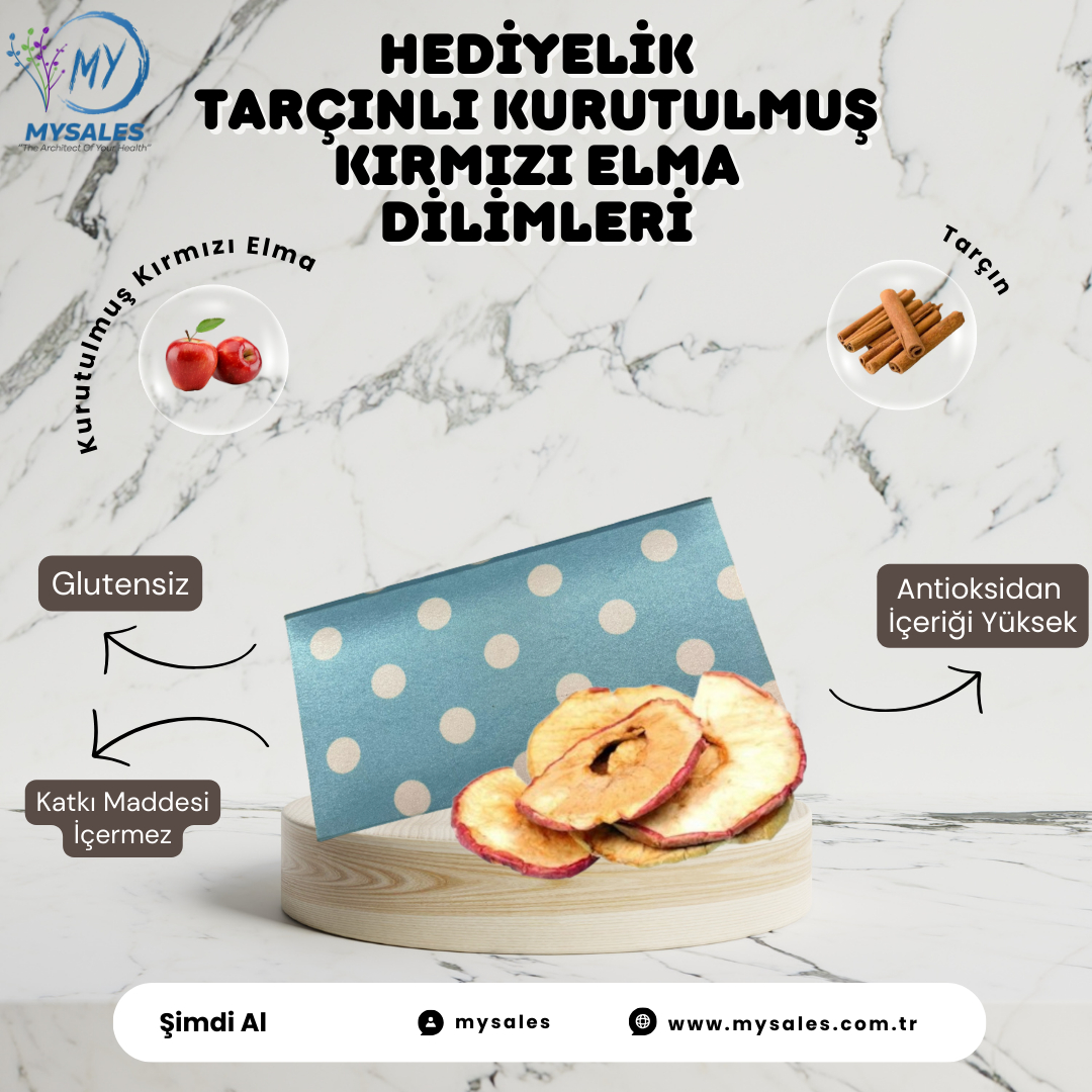 HEDİYELİK TARÇINLI KIRMIZI ELMA DİLİMLERİ