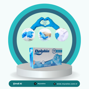 MAVİ NİTRİL MUAYENE ELDİVENİ PUDRASIZ S 