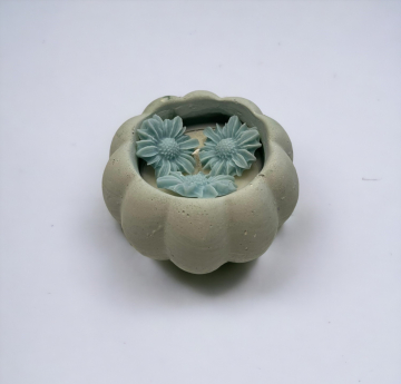 PAPATYA DESENLİ MUM 