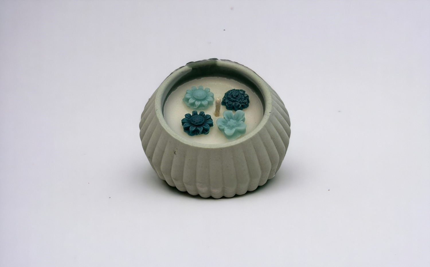 ÇİÇEK DESENLİ MUM